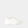 Alexander Mcqueen Oversized Sneakers - Leather - Vanilla In Beige