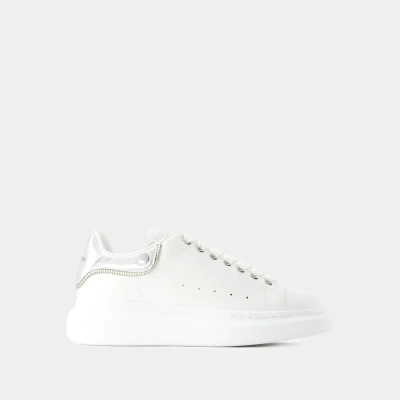Alexander Mcqueen Oversized Sneakers - Leather - White/silver