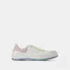 Alexander Mcqueen Oversized Sneakers -  - White/pink - Leather In Multicoloured
