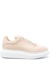 Alexander Mcqueen Calf Leather Trainers In Neutrals