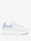 Alexander Mcqueen Men's Oversized Leather Low-top Sneakers In White