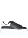 Alexander Mcqueen Men Low-top Leather Sneakers In Animal Print