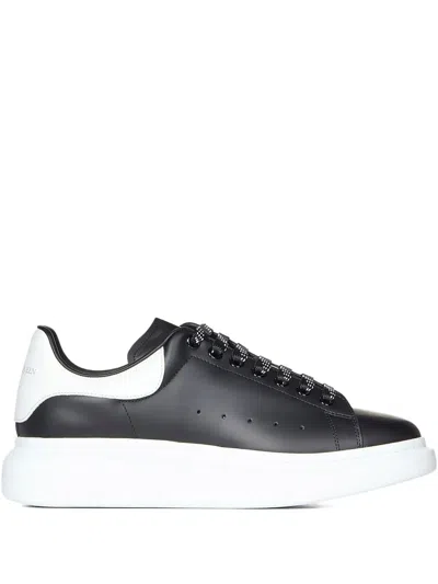 Alexander Mcqueen Larry Leather Sneakers With Logo Detail In Animal Print