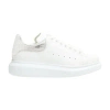 Alexander Mcqueen Chunky Sole Oversized Sneakers With Metallic Heel Tab In White