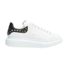 Alexander Mcqueen Stud-embellished Platform Sneakers In White