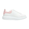 Alexander Mcqueen Oversized Snakeskin-embossed Leather Sneakers In White