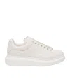 Alexander Mcqueen Leather Oversized Sneakers In Neutral
