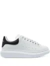 Alexander Mcqueen White And Black Low-top Sneakers With Chunky Sole And Contrasting Heel Tab In Leather Man
