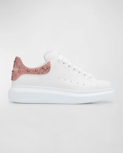 Alexander Mcqueen Oversized Sneakers In 8793 White/new Cherry Blossom