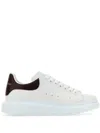Alexander Mcqueen Alexander Mc Queen White And Blue Navy Oversized Sneakers In 9088 - Whiteburgundy
