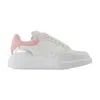Alexander Mcqueen Oversized Sneakers Alexander Mc Queen Leather White/pink In White