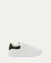Alexander Mcqueen Crystal-embellished Lace-up Sneakers In Black White