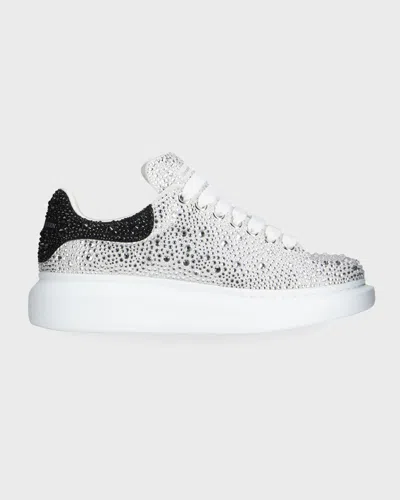 Alexander Mcqueen Larry Crystal Embellished Oversized Sneakers In Multicoloured