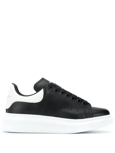 ALEXANDER MCQUEEN OVERSIZED SNEAKERS IN BLACK AND WHITE LEATHER ALEXANDER MCQUEEN