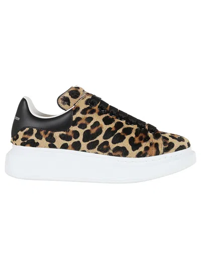 ALEXANDER MCQUEEN OVERSIZED SNEAKERS IN LEOPARD/BLACK