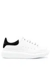 Alexander Mcqueen Oversized Sneakers In White And Beige Calfskin  In White