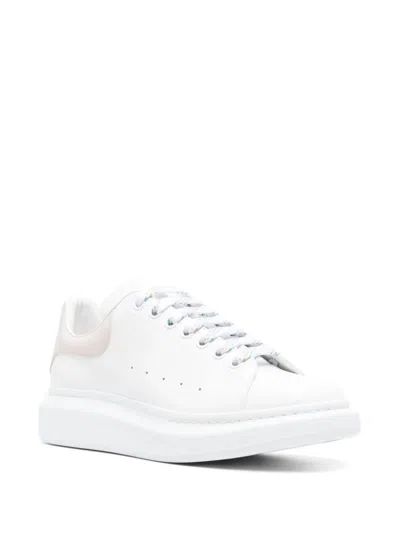Alexander Mcqueen Oversized Sneakers In White And Light Beige