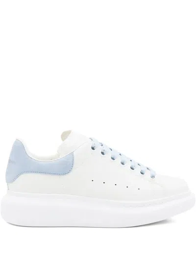 ALEXANDER MCQUEEN OVERSIZED SNEAKERS IN WHITE/POWDER BLUE