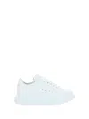 Alexander Mcqueen 45mm Iridescent Tech & Leather Sneakers In White