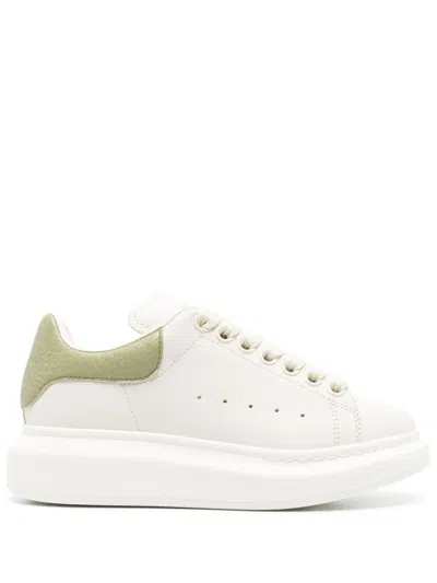 Alexander Mcqueen Oversized Sneakers In Off White/green