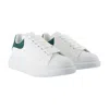 Alexander Mcqueen Suede Upper Sneakers With Oversized Rubber Sole In White