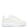 Alexander Mcqueen Women Leather Upper And Rubber Sole Sneaker In White