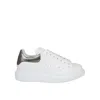 Alexander Mcqueen Oversized Sneakers With Black Heel In White