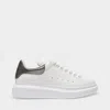 Alexander Mcqueen Oversized Sneakers With Black Heel In White