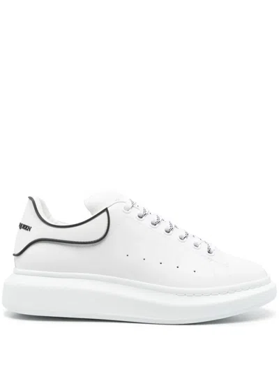 Alexander Mcqueen Leather Chunky Sneakers In White