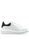 Alexander Mcqueen Signature Oversized Leather Sneakers In White