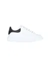 Alexander Mcqueen Crystal-embellished Lace-up Sneakers In White