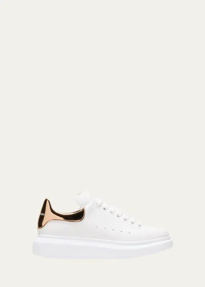 Alexander Mcqueen Oversized Sneakers In Whitebronze