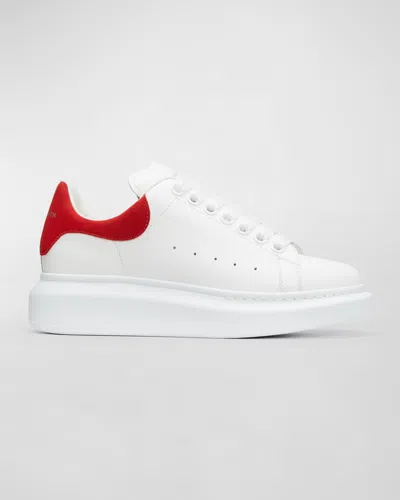 Alexander Mcqueen Oversized Sneakers In White/lust Red