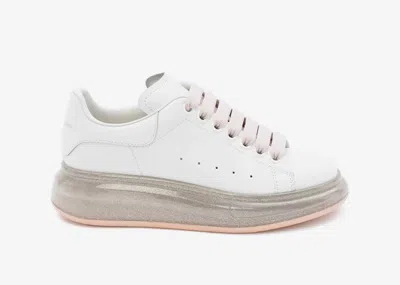 Pre-owned Alexander Mcqueen Oversized Sole (women's) Sneakers In White/ Rose Gold In Multi