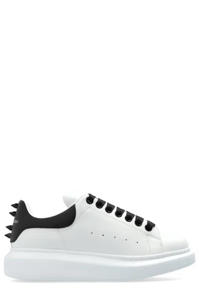 Alexander Mcqueen Spike Stud Leather Sneakers In White