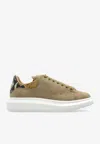 Alexander Mcqueen Oversized Suede Low-top Sneakers In Brown