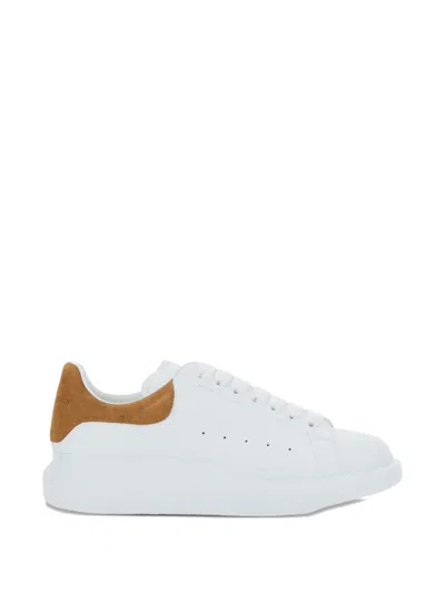 Alexander Mcqueen Oversized Suede-panel Sneakers In White