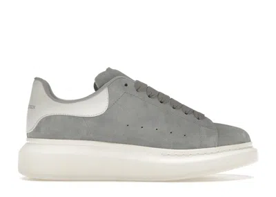 Pre-owned Alexander Mcqueen Oversized Suede (women's) Sneakers In Dove Grey/white In Multi