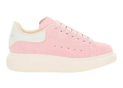 Pre-owned Alexander Mcqueen Oversized Suede (women's) Sneakers In Pink/white In Multi