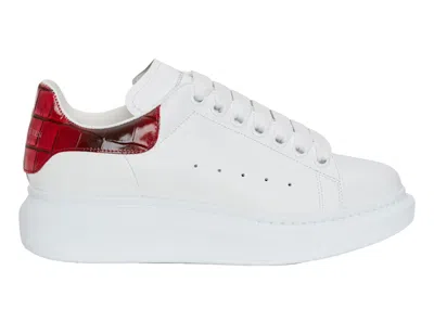 Pre-owned Alexander Mcqueen Oversized Welsh Red (women's) Sneakers In White/welshe Red