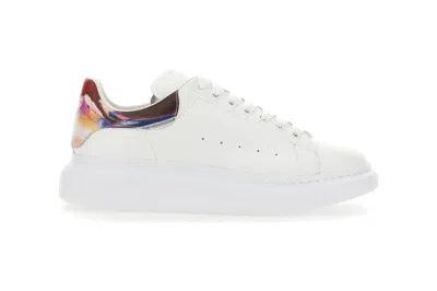 Pre-owned Alexander Mcqueen Oversized White Marble In White/multicolor