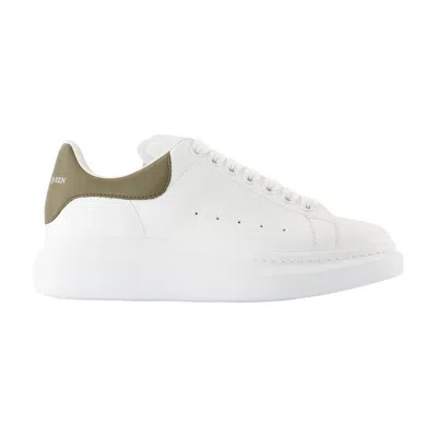 Alexander Mcqueen Oversized White Sneakers With Smooth Calfskin Upper
