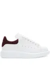 Alexander Mcqueen Oversized "white/burgundy" Sneakers In White