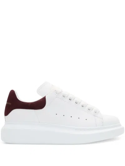 Alexander Mcqueen Oversized "white/burgundy" Sneakers
