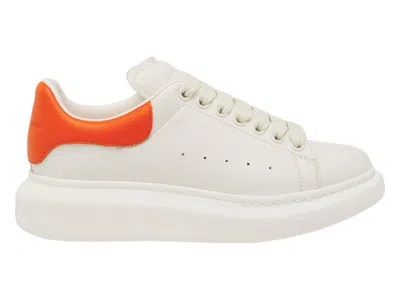 Pre-owned Alexander Mcqueen Oversized (women's) Sneakers In Off White/orange