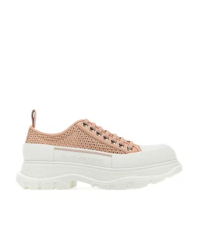 ALEXANDER MCQUEEN ALEXANDER MCQUEEN OVERSIZED WOVEN LACE-UP SNEAKERS