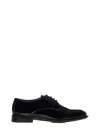 ALEXANDER MCQUEEN OXFORD LACE-UP IN BLACK PATENT LEATHER