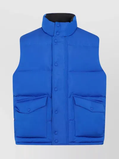 ALEXANDER MCQUEEN PADDED VEST SLEEVELESS STAND-UP COLLAR