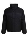 Alexander Mcqueen Quilted Jacket With High Collar And Pockets In Black