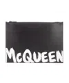 Alexander Mcqueen Alexander Mc Queen "mc Queen Graffiti" Clutch In Black